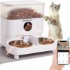 cat food WHDPETS | Automatic Cat Feeders, Whdpets 5G Wifi Cat Food Dispenser With 1080P Camera For 2 Cats & Dogs, 5L Pet Feeder With Feeding Mat, App Control, 2-Way Audio,Dual Power Supply