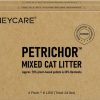 cat litter HONEY CARE | Honey Care Petrichor Mix Cat Litter I Tofu Cat Litter I Nature Plant-Based Pellets And Bentonite Sustainable Cat Litter I Low-Dust Qucik Clumping Superior Odor Control, 24-Lbs Value Pack (6 Lbs X 4)