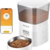 cat food dry ROJECO | Rojeco Automatic Cat Feeders,8Cup/68Oz Automatic Cat Food Dispenser,Program 1-6 Meals Control,2L Auto Timed Cat Feeder For Dry Food,Cats&Puppy Dogs Pet Feeder,Support Dual Power Supply