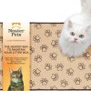 cat litter Neater Pet Brands | Neater Pets Jute Litter Trapping Mat, Eco-Friendly Plant-Based Material Catches Mess From Kitty Litter Box To Protect Floors, Soft On Cats Paws, Anti-Skid Backing, Easy To Clean, Paw Print, 24\" X 36\"