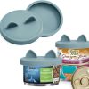 cat food OHMO | Ohmo - 2 Pack Cat Food Can Lids, Small (3 Oz) Silicone Can Covers For Pet Food Cans 2.5 Oz Cat Food Cans, Dark Blue