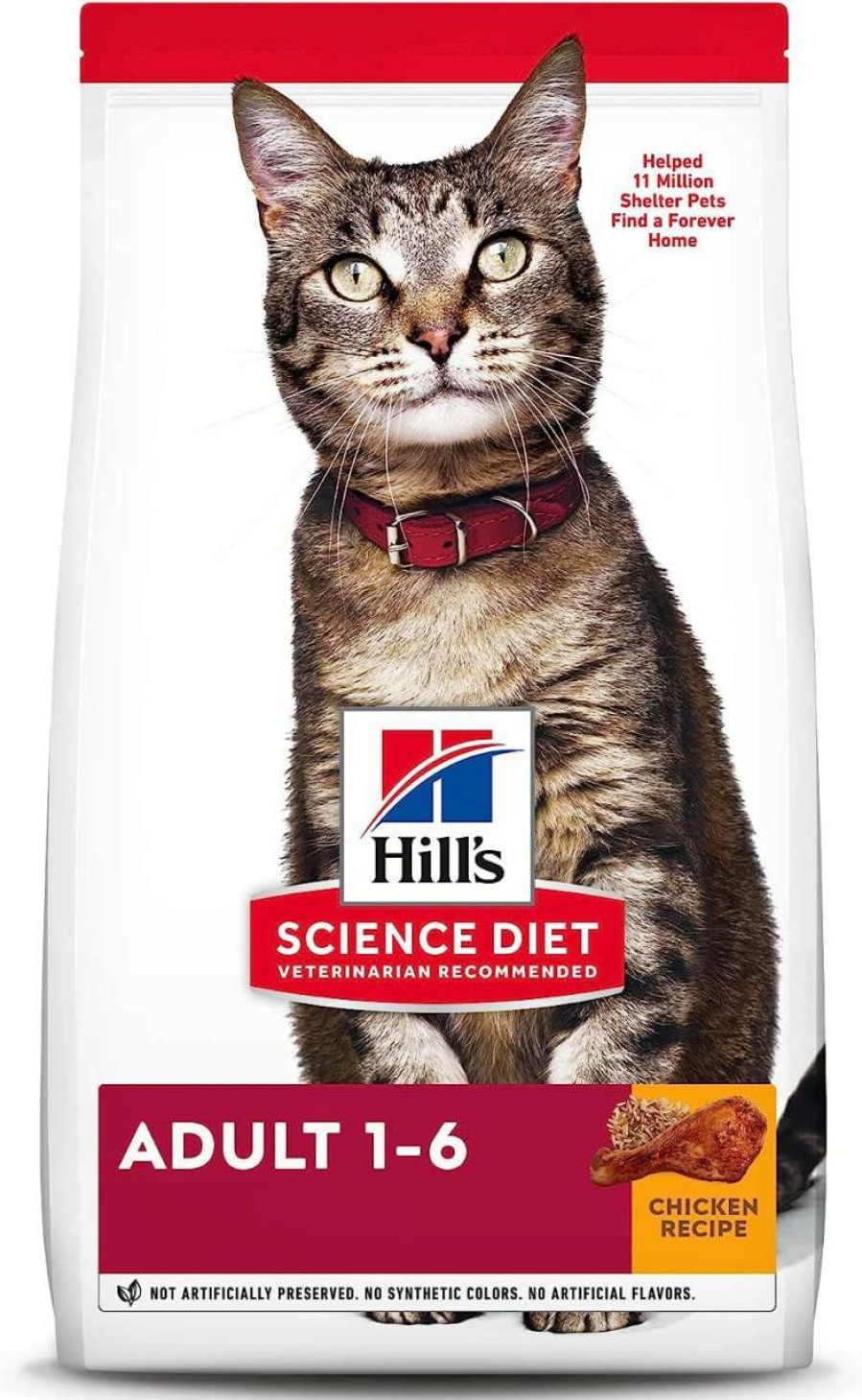 cat food Hill's Science Diet | Hill'S Science Diet Adult Chicken Recipe Dry Cat Food, 7 Lbs., Bag