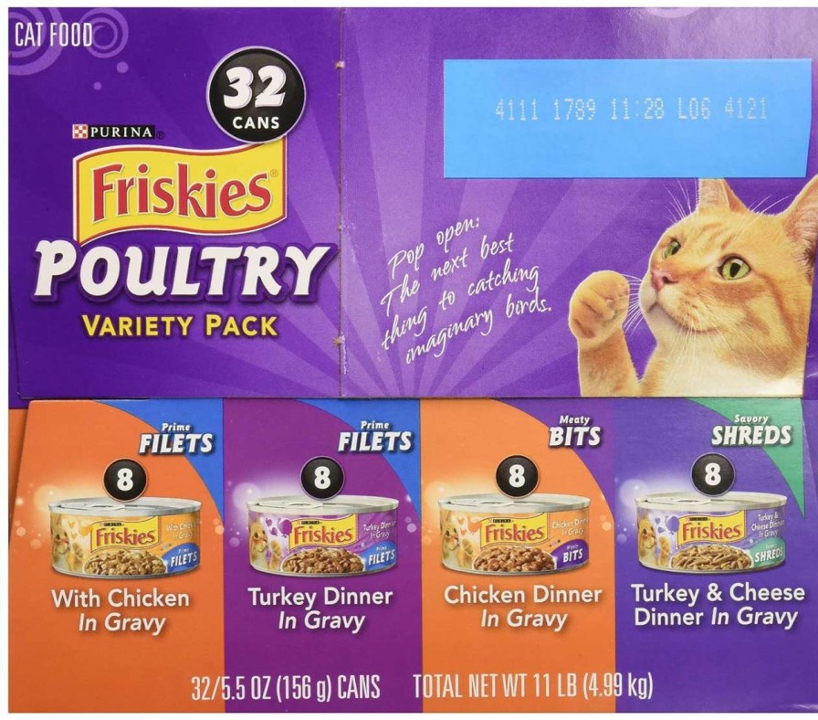 cat food Friskies | Friskies Purina Poultry Variety Pack, 11 Lb