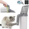 cat litter HVZZ | Cat Litter Shovel Scoop With Refill Bag For Pet, 2024 New Cat Litter Shovel Scoop With Bag, Pet Cat Litter Shovel Scoop Filter, Cat Litter Shovel Scoop Filter With Bags Ergonomic (1Pcs)