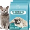 cat litter Meowgic Paws | Meowgic Paws Cat Litter, Odor Control Clumping Bentonite Tofu Cat Litter, Low Tracking Lightweight Flushable Unscented Natural Kitty Litter, Dust Free,6 Lbs