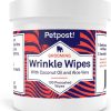 cat food wet Petpost | Petpost | Bulldog Wrinkle Wipes For Dogs - Natural Coconut Oil Formula Cleans And Soothes Pug Wrinkles And Folds - 100 Ultra Soft Cotton Pads