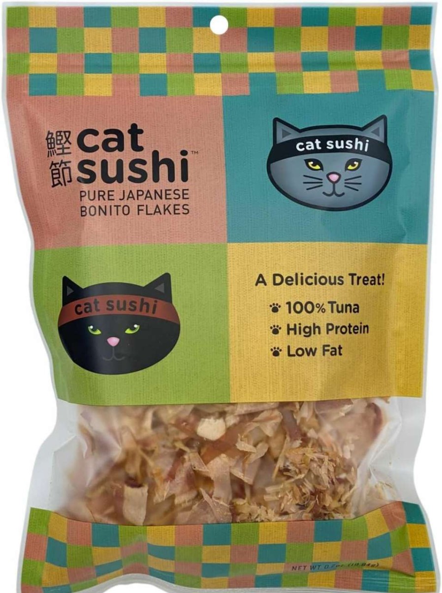 cat food dry Cat Sushi | Cat Sushi Bonito Flakes, Thick Cut, 0.7 Oz