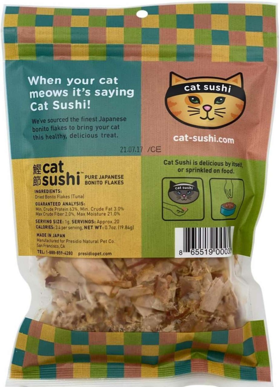 cat food dry Cat Sushi | Cat Sushi Bonito Flakes, Thick Cut, 0.7 Oz