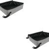 cat litter Beavorty | Beavorty 2Pcs Box Cat Basin Doggy Litter Boxes Cat Litter Pan Portable Foldable Dog Litter Boxes Litter Basin