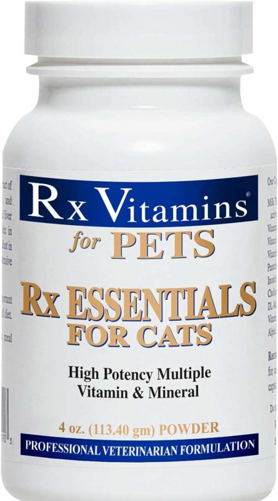 cat food dry Rx Vitamins | Rx Vitamins Essentials For Cats - Vitamin & Mineral Multivitamin Supplement - Add To Wet Or Dry Cat Food - Powder 4 Oz