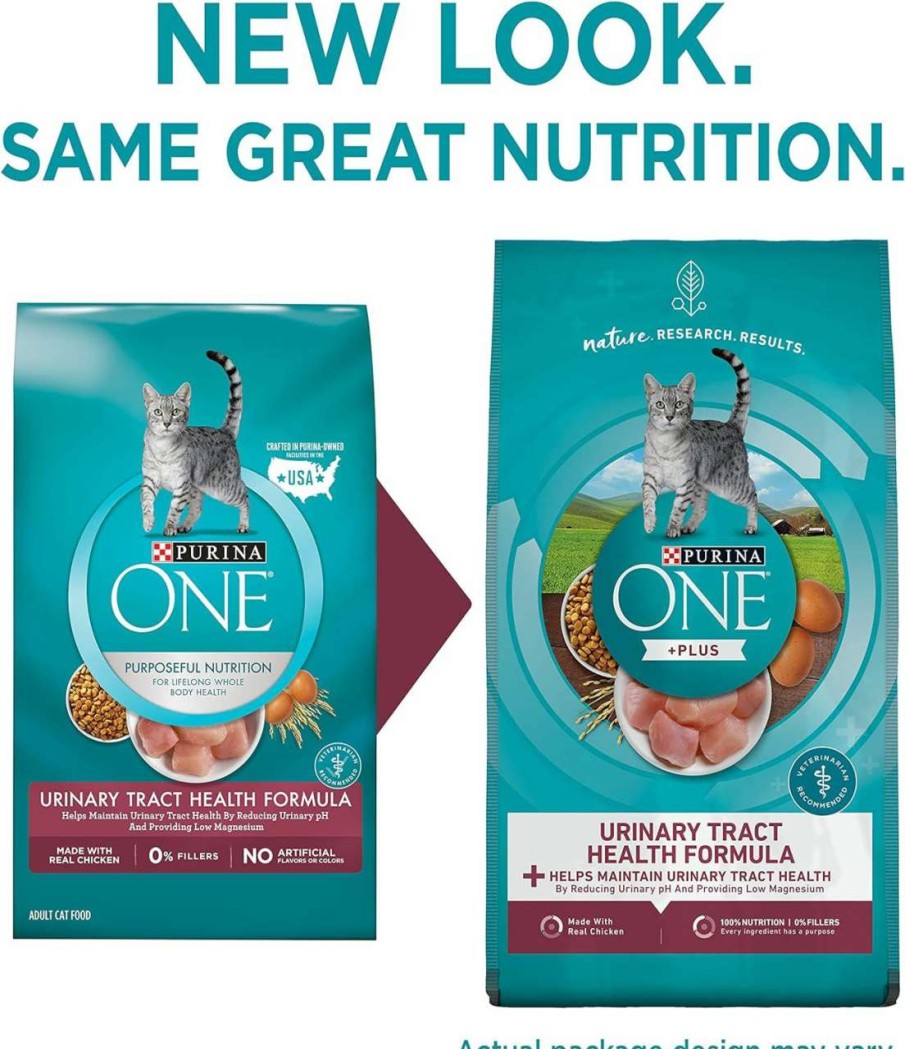 cat food Purina ONE | Purina One High Protein Dry Cat Food, +Plus Urinary Tract Health Formula - 22 Lb. Bag