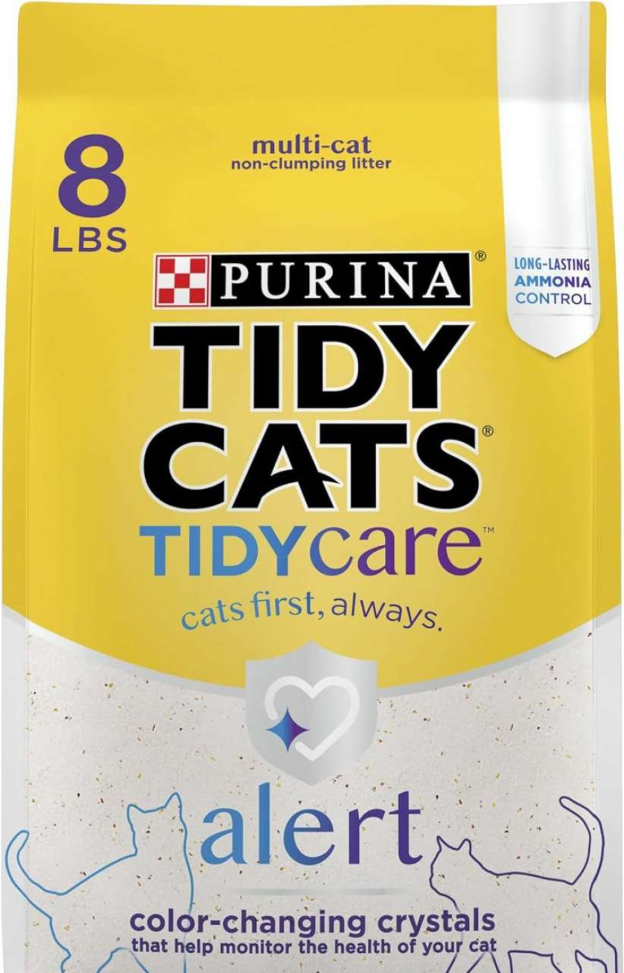 cat litter Purina Tidy Cats | Purina Tidy Cats Tidy Care Alert Health Monitoring Litter With Silica Crystals - 8 Lb. Bag