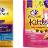 cat food dry Wellness | Wellness Complete Health Natural Grain Free Salmon & Herring Indoor Dry Cat Food, 2.25 Pound Bag Bundle Kittles Natural Grain Free Cat Treats (Salmon, 2 Oz)