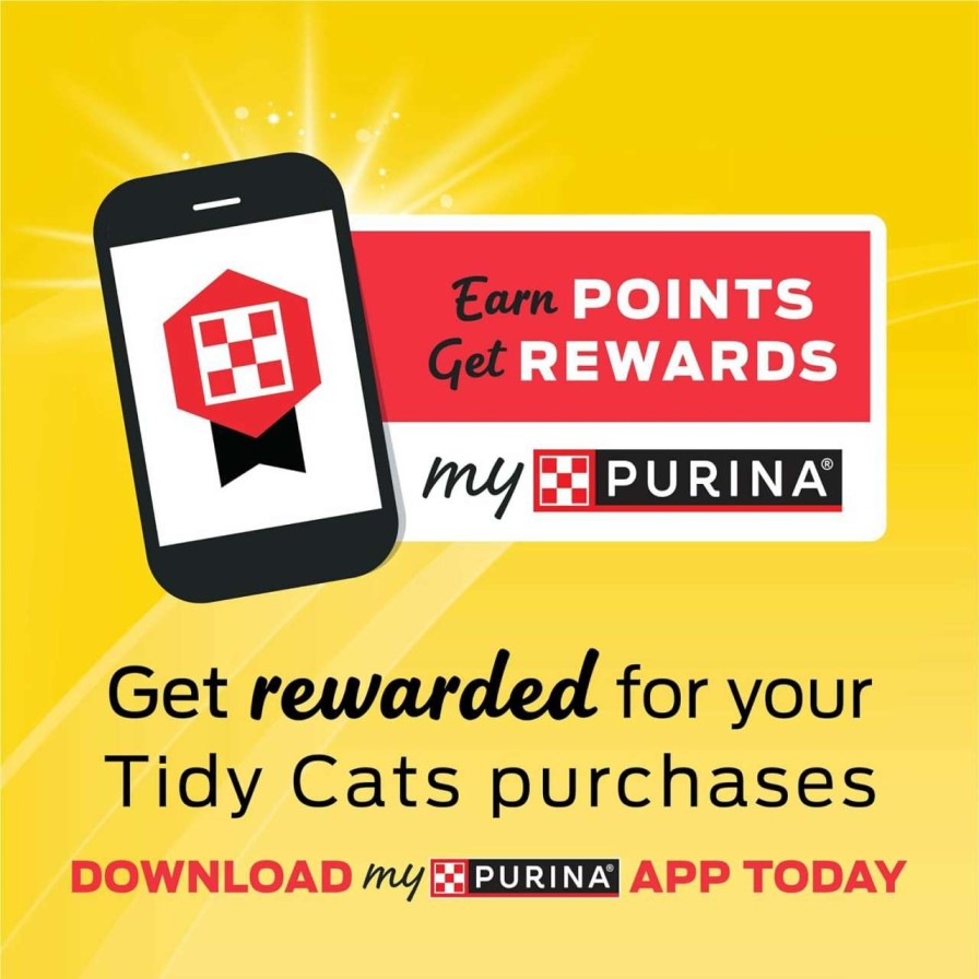 cat litter Purina Tidy Cats | Purina Tidy Cats Clumping Cat Litter, Free & Clean Unscented Multi Cat Litter - 38 Lb. Box