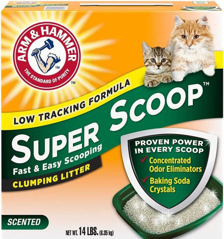 cat litter Arm & Hammer | Arm & Hammer Super Scoop Clumping Litter Fresh Scent 14Lb