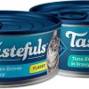 cat food Blue Buffalo | Blue Buffalo Tastefuls Natural Flaked Wet Cat Food Bundle, Flaked Chicken And Tuna 5.5-Oz Cans (48 Count- 24 Of Each Flavor)