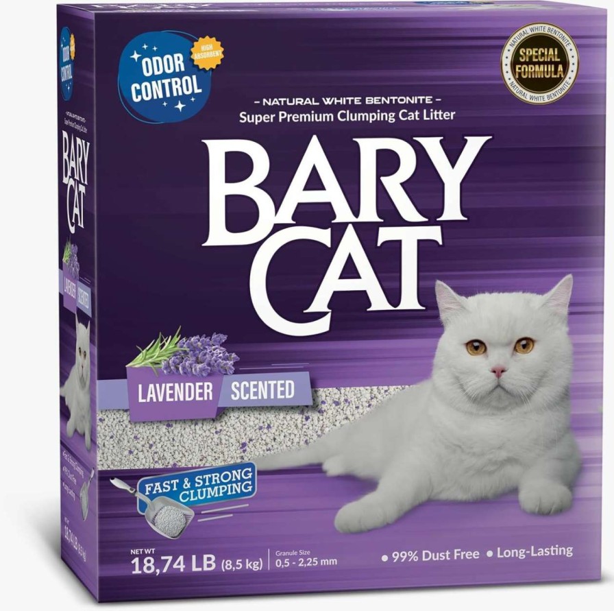 cat litter BaryCat | Barycat Natural Premium Clumping Lavender Scented Cat Litter