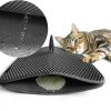 cat litter evedon | Evedon Cat Litter Mat With Handles, Double Layer Honeycomb Design With Easy Open Waterproof And Anti-Slip Eva For Easy Cleaning Rectangular Used As Cat Feeding Door Mat Black30"X 24"