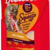 cat food wet Hartz | Hartz Delectables Squeeze Up Senior 10+ Interactive Lickable Wet Cat Treats 4 Count (Pack Of 8)