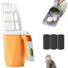 cat litter Generic | Cat Litter Shovel Scoop With Refill Bag For Pet, Cat Litter Shovel Scoop With Bag, Generous Capacity Pet Cat Litter Scooper, Cat Litter Shovel Scoop, Cat Litter Shovel Scoop Filter (Grey)