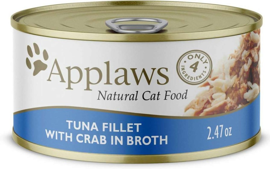 cat food wet Applaws | Applaws Natural Wet Cat Food, 24 Count, Limited Ingredient Canned Wet Cat Food, Ocean Fish In Broth, 2.47Oz Cans