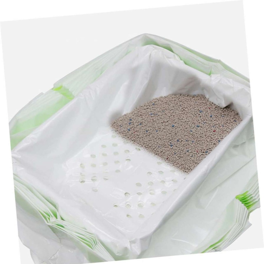 cat litter VILLFUL | Villful 1 Set Cat Litter Bag Cat Litter Pan Bag Cat Litter Holder Thickened Kitten Litter Bag Portable Litter Bag Cat Litter Cleaning Bag Litter Bag Pet The Lazy