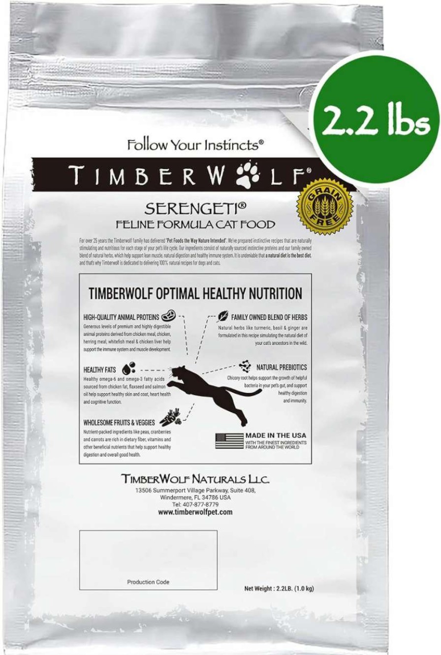 cat food dry Timberwolf | Timberwolf Serengeti Chicken Recipe Dry Cat Food 10Lb