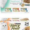 cat food PURINA Fancy Feast | Purina Fancy Feast Grain Free Pate Wet Cat Food Variety Pack, Seafood Classic Pate Collection And Poultry & Beef Collection