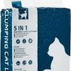 cat litter Suhaco | 5 In 1 Mixed Cat Litter Quick Clumping Super Odor Control Dust Free Less Tracking 5-Fold Water Absorption Activated Carbon Tofu Cat Litter Easy To Clean 3.6 Kg/Bag (1 Pack)