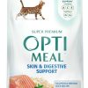 cat food dry OPtimeal | Optimeal Skin & Sensitive Stomach Cat Food - Proudly Ukrainian - Healthy Cat Food Dry Recipe For Skin & Digestive Support, Tasty Dry Cat Food For Pets (8.8 Lbs, Salmon & Brown Rice)