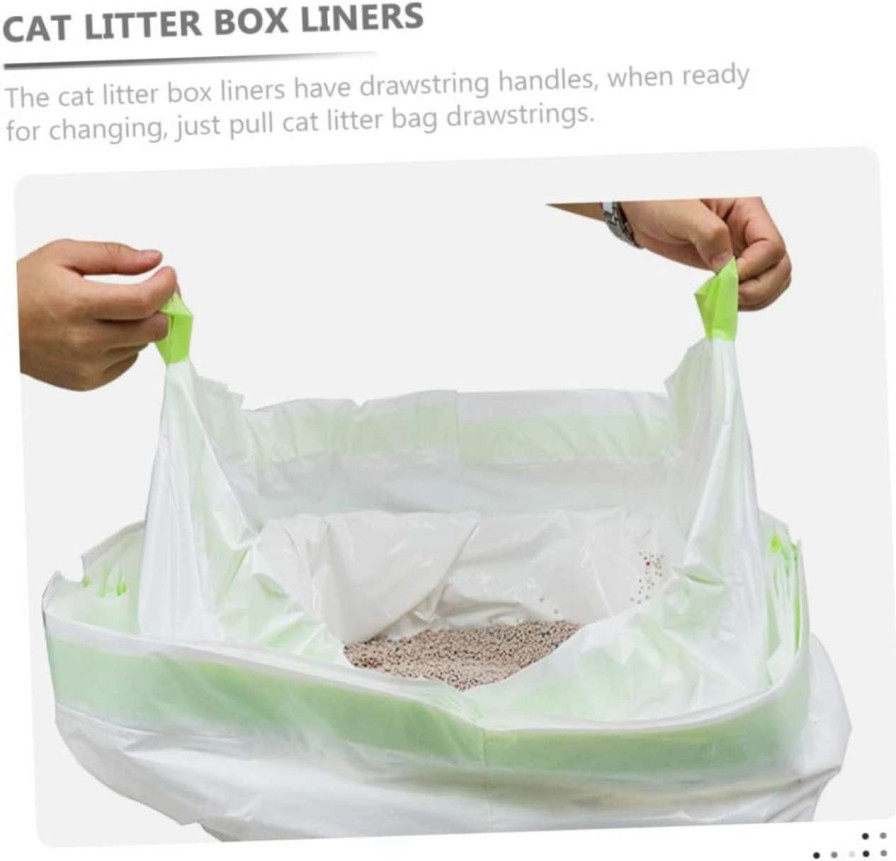 cat litter DOITOOL | Doitool 1 Set Cat Litter Bag Cat Litter Packaging Pouch Storage Bag For Cat Litter Thickened Kitten Litter Bag Litter Bag For Home Kitten Litter Pouch Plastic Household Drawstring Bag