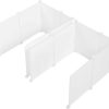 cat litter MEEXPAWS | Meexpaws 2 Set Extra Large Cat Litter Box Enclosure Splash Guard L27 W20 H17 In| Easy Clean (White)