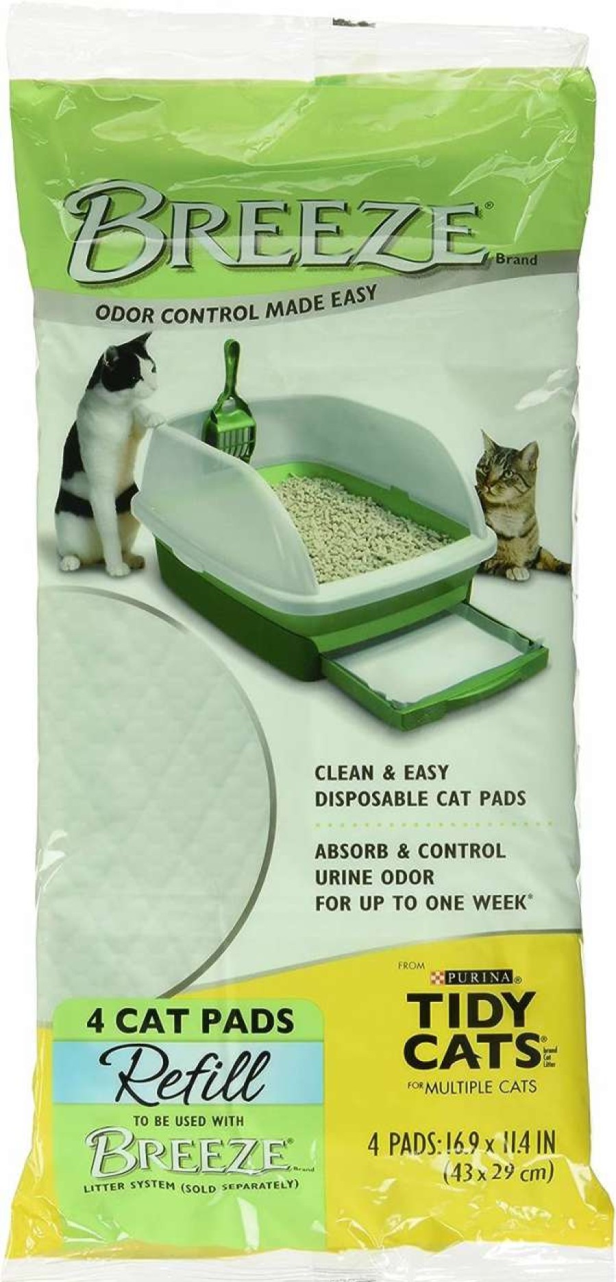 cat litter Purina Tidy Cats | Purina Tidy Cats Breeze Cat Pads Refill Pack - 10-Count Pouches