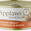 cat food Applaws | Applaws Natural Wet Cat Food, 24 Count, Limited Ingredient Canned Wet Cat Food, Tuna Fillet In Broth, 5.5Oz Cans