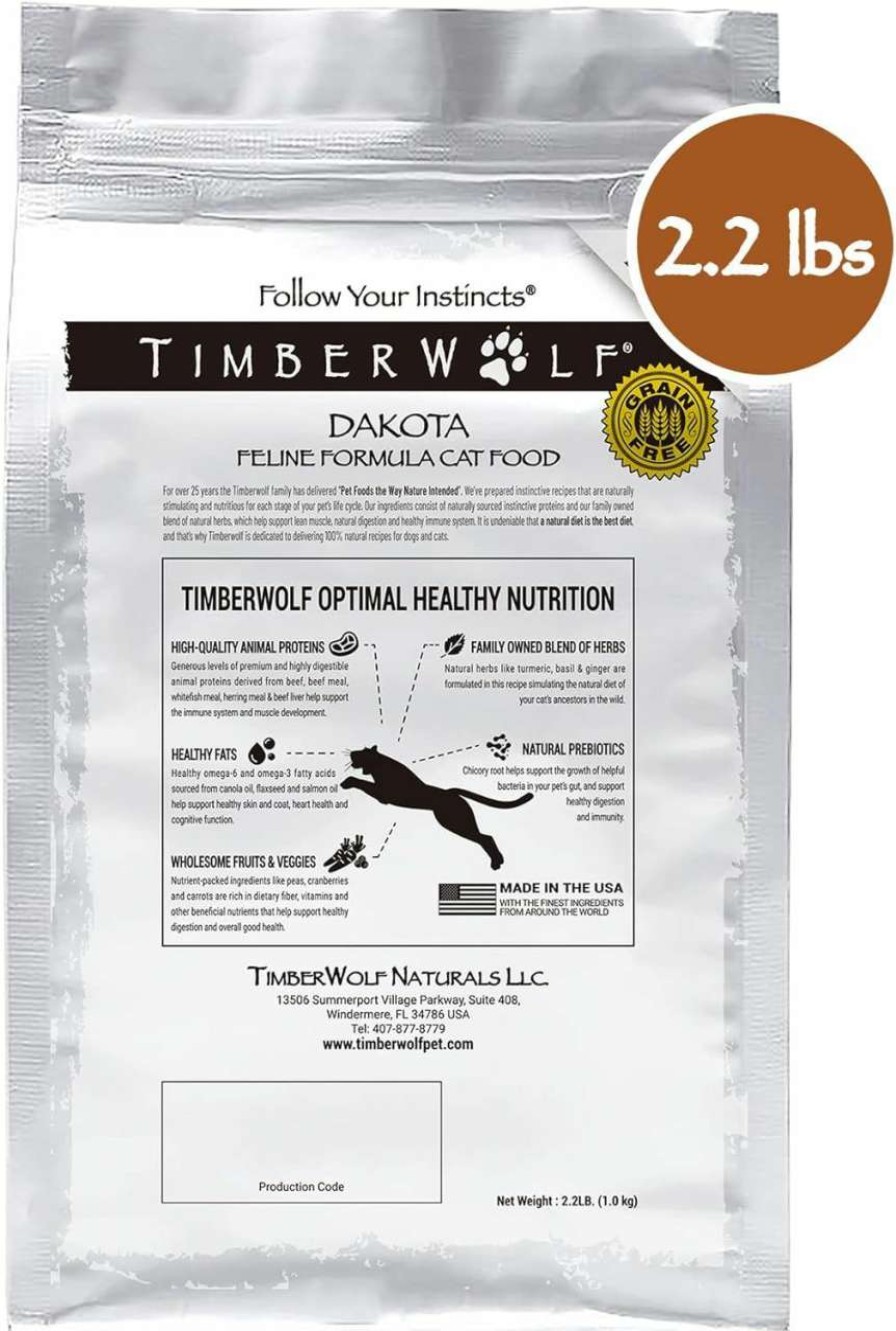 cat food Timberwolf | Timberwolf Dakota Beef Recipe Dry Cat Food 2.2Lb