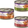 cat food Wellness | Wellness Core Signature Selects Wet Cat Food 2.8 Ounce Can Variety Bundle, 36 Count: Shredded Chicken & Beef Entree + Chunky Chicken & Salmon + Flaked Skipjack Tuna & Wild Salmon