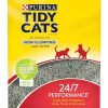 cat litter Purina Tidy Cats | Purina Tidy Cats Non Clumping Cat Litter, 24/7 Performance Multi Cat Litter - (4) 10 Lb. Bags