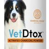 cat food VetDtox | Vetdtox 1Qt Activated Charcoal Powder For All Kinds Of Pets & Livestock, Dog, Cat, Chicken, Horses And More - For Diarrhea, Gas Relief, Liver Support