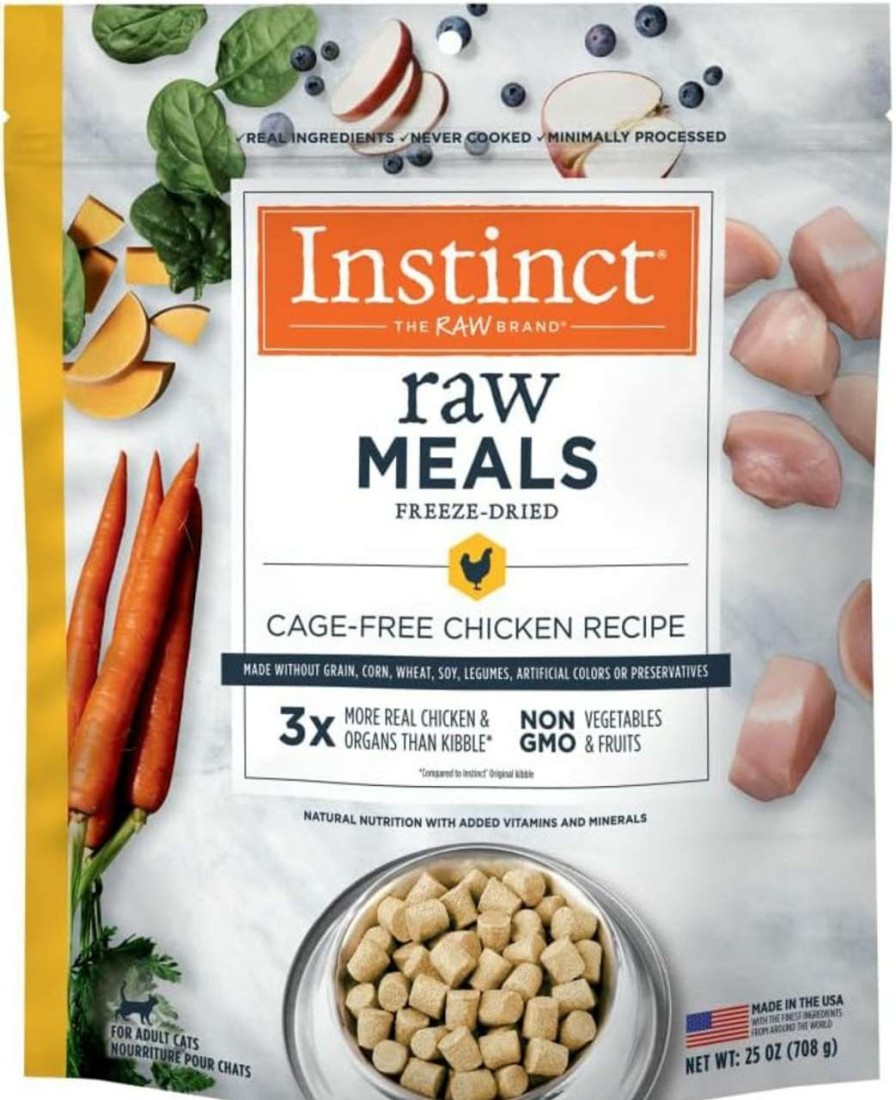 cat food dry Instinct | Instinct Freeze Dried Raw Meals Grain Free Recipe Cat Food 9.5 Ounce (Pack Of 1)