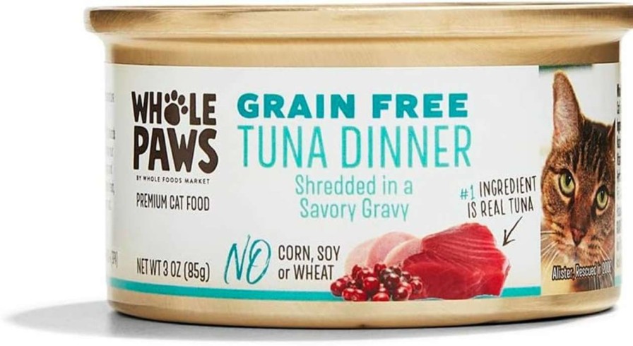 cat food Whole Paws | Whole Paws Salmon In Broth Canned Cat Food, 3 Oz