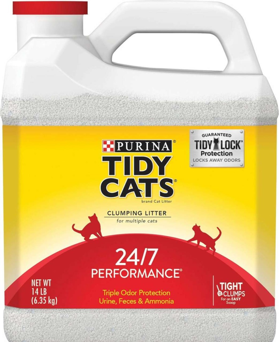 cat litter Tidy Cats | Tidy Cats 24/7 Performance Multi Cat Clumping Litter, 14 Lb