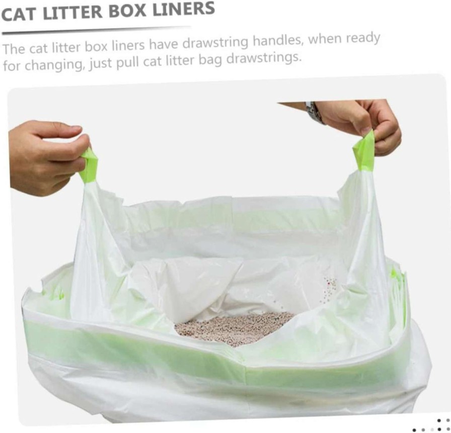 cat litter DOITOOL | Doitool 2 Sets Cat Litter Bag Cat Litter Cleaning Bag Cat Litter Packaging Pouch Litter Bag For Home Thickened